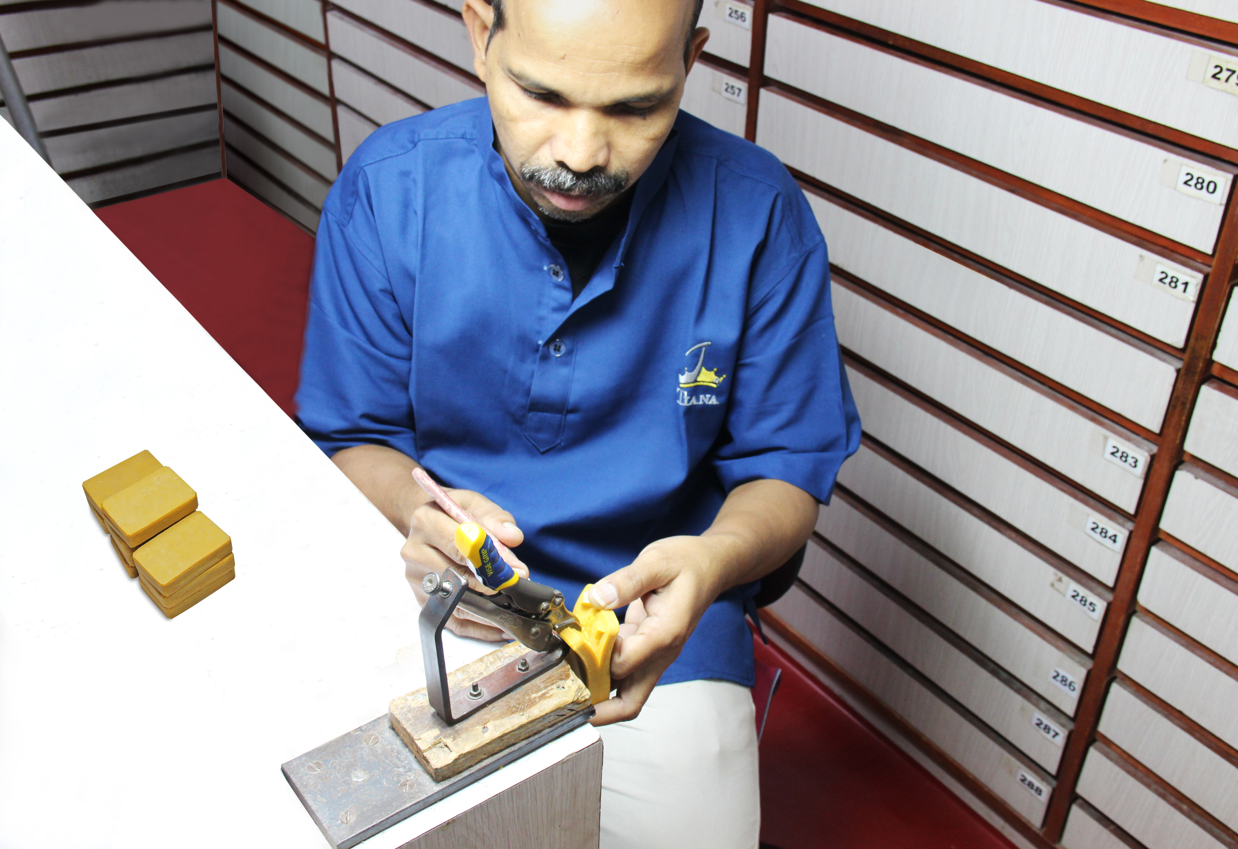 Craftspeople at work